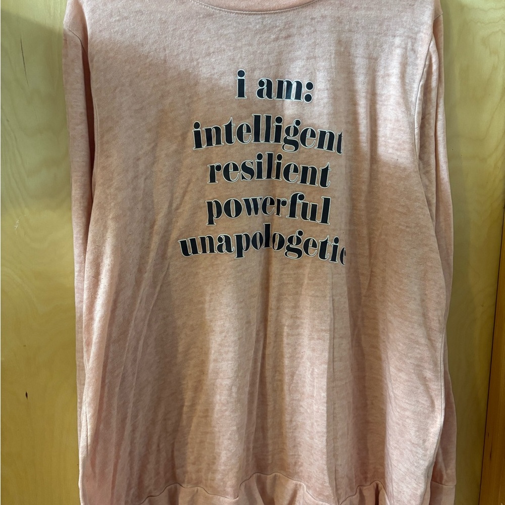 Lane Bryant Pink Long Sleeve Tee